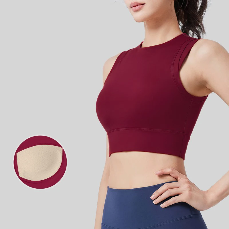 

Yoga Vest for Women Fitness Gym Sports Racerback Crop Tops Fashion Streetwear Workout Breathable Tank Top Female Casual Wear