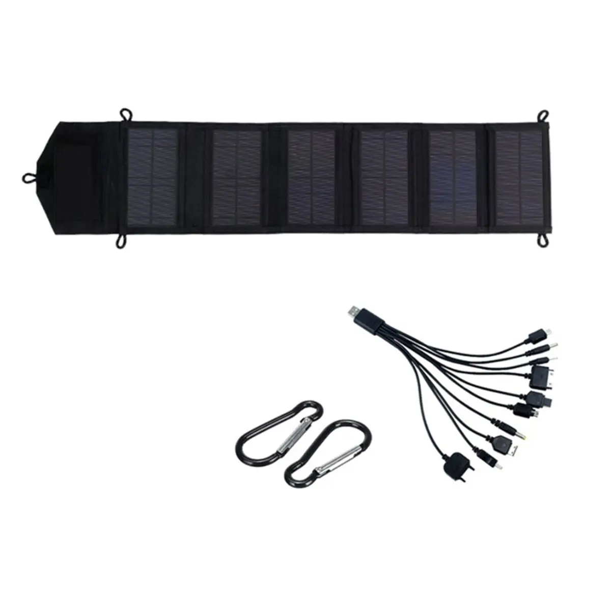 update. 6-Fold Foldable Solar Panel 5V USB Waterproof Portable Charger for Phone Power Bank Outdoor Camping