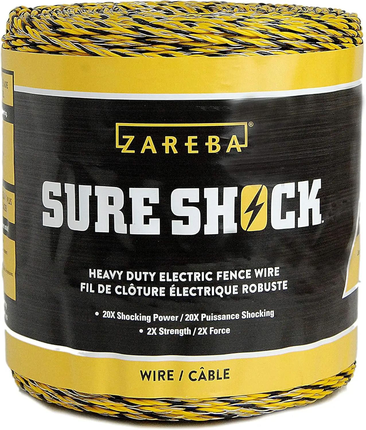 Equine Fencing, PVC-Coated Fiberglass, No Color, UV-Stabilized Electric Fence Line