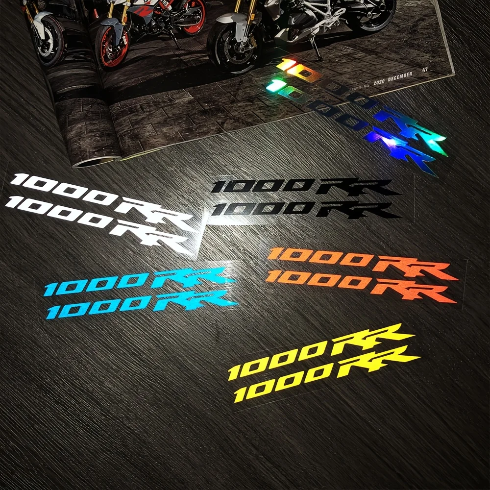 

2D плоская наклейка VOBOFO "1000RR" для шлема, водонепроницаемая ПВХ-наклейка для мотоциклетных шлемов, автомобилей и ноутбуков, водонепроницаемая и долговечная