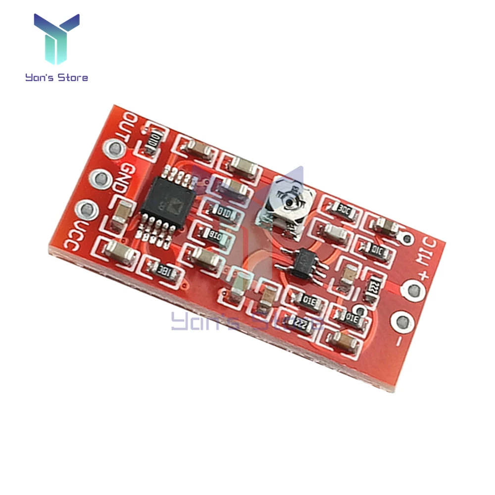 MAX4466 Electret Microphone Amplifier Board Pickup Module with SSM2167 Voice Compression Amplifier AMP Module DC 3V-5V