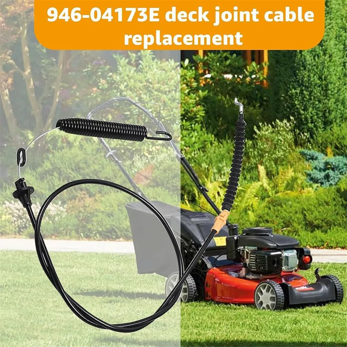 

A50U Mower Throttle Cable for MTD 946-04173E 746-04173E Deck Engagement Cable Lawn Mower Parts Deck Cables Garden Power Tools