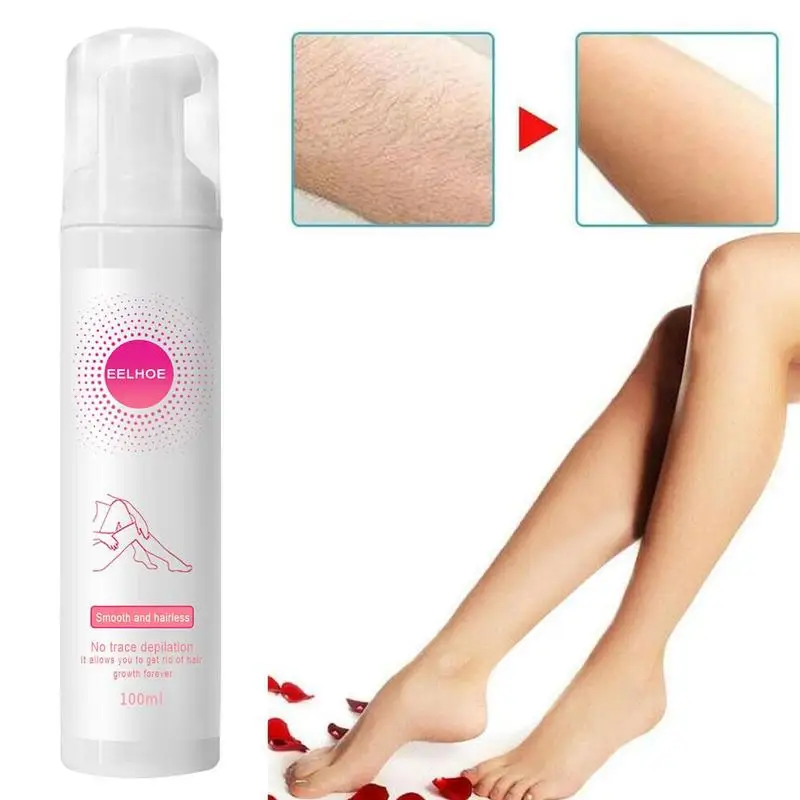 Crema de espuma para depilación, Spray para Mousse, elimina el dolor corporal, No irritante, práctico, No daña el vello, Bikini, novedad de 2022, 30ml/100ml