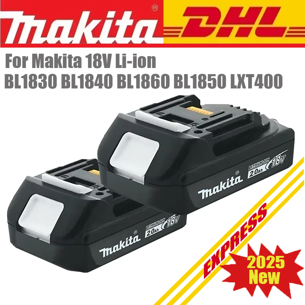 

NEW Makita 18V 6Ah/5Ah/3Ah Battery Rechargeable Li-ion Battery+Charger for BL1860B BL1850 BL1830 BL1815 LXT400