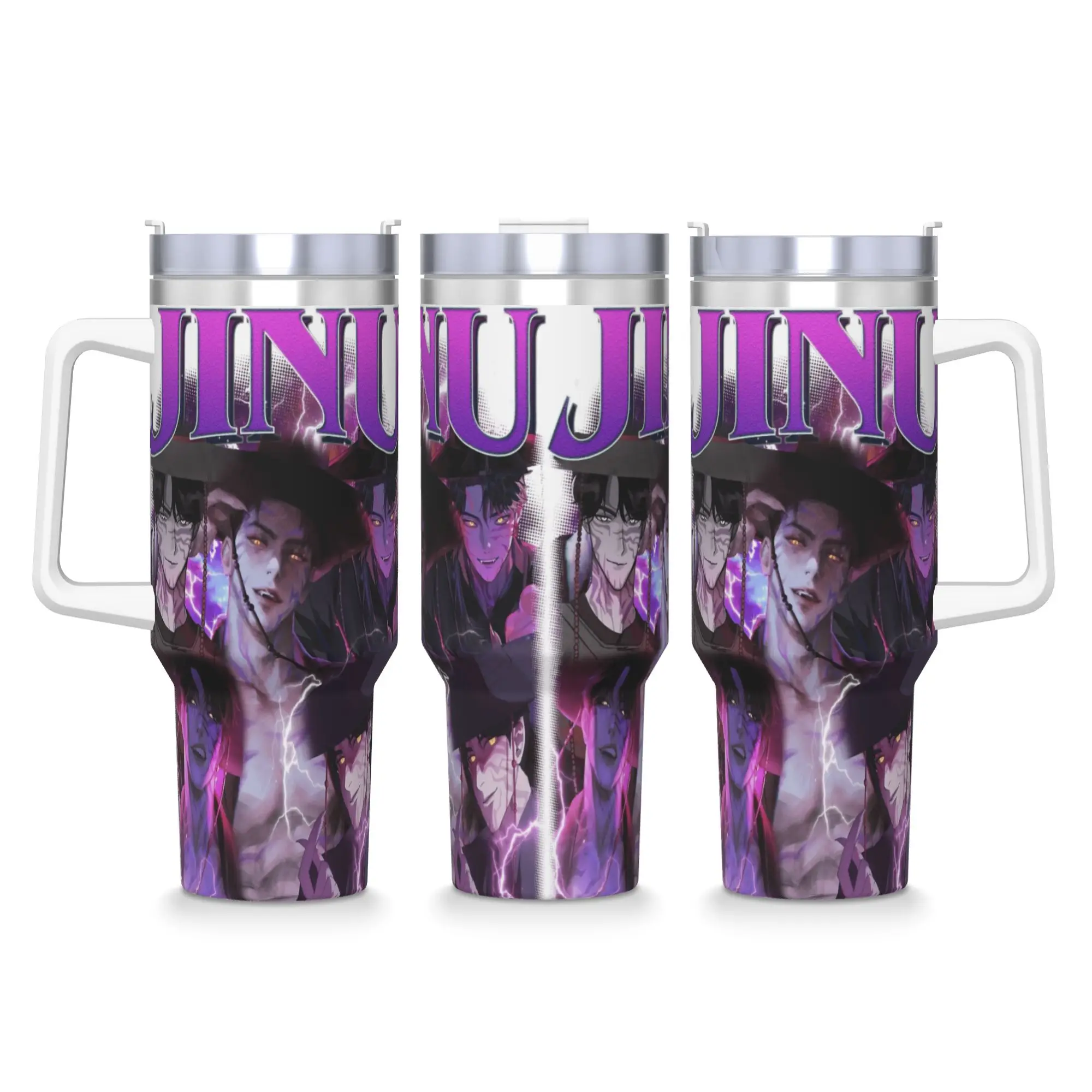 

JINU Saja Boys Kpop Demon Hunters Anime Style Tumbler Travel Car Mugs Thermal Mug Keep Heat Hot Drinks Milk Tea Water Bottle