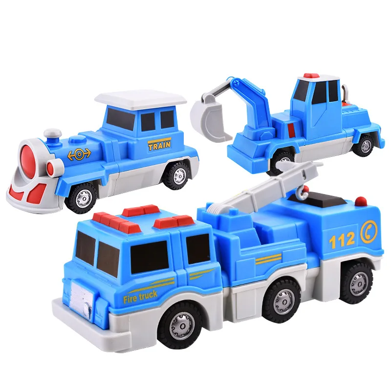 Voiture jouet magnétique de la marine, de l'armée et de l'air, à assembler, jouets modulaires éducatifs et polyvalents