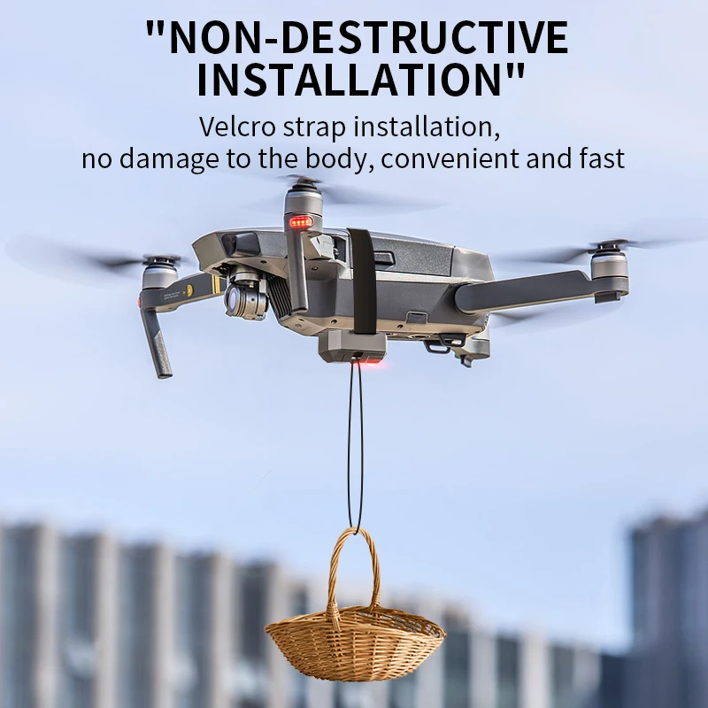 نظام Airdrop العالمي لـ DJI Mini 4 Pro/Mini 3 Pro/Mavic 3/Mini 2/AIR 3S/2S/Mavic 2/SJRC F11S/Fimi X8 SE قاذف الهدايا بدون طيار