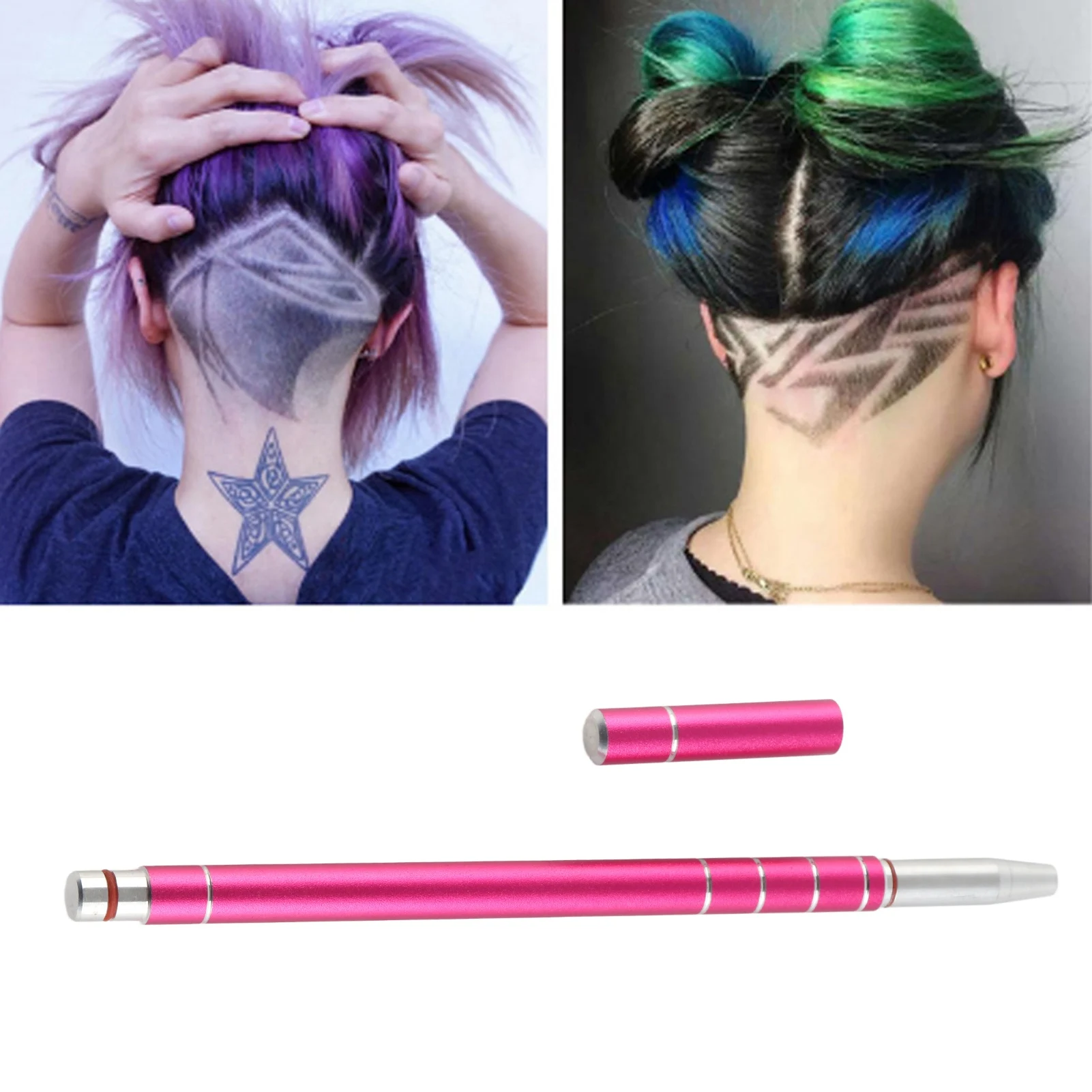 Hair Razor Pen Stainless Steel Blade Hair Styling Eyebrows Beards Engraving Pen