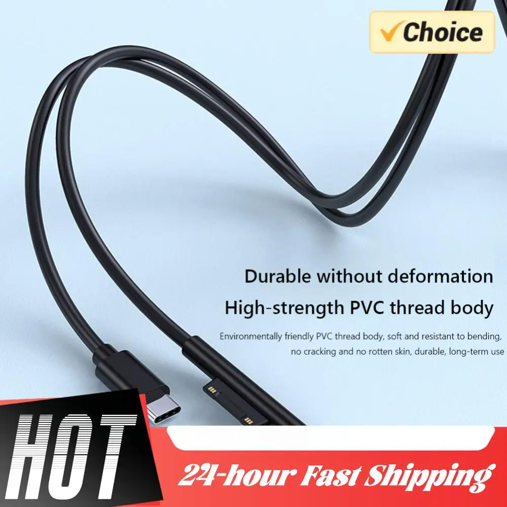 

USB Type C Power Supply PD Fast Charger Adapter Cable USB C Power Fast Charger Cable for Microsoft Surface Pro