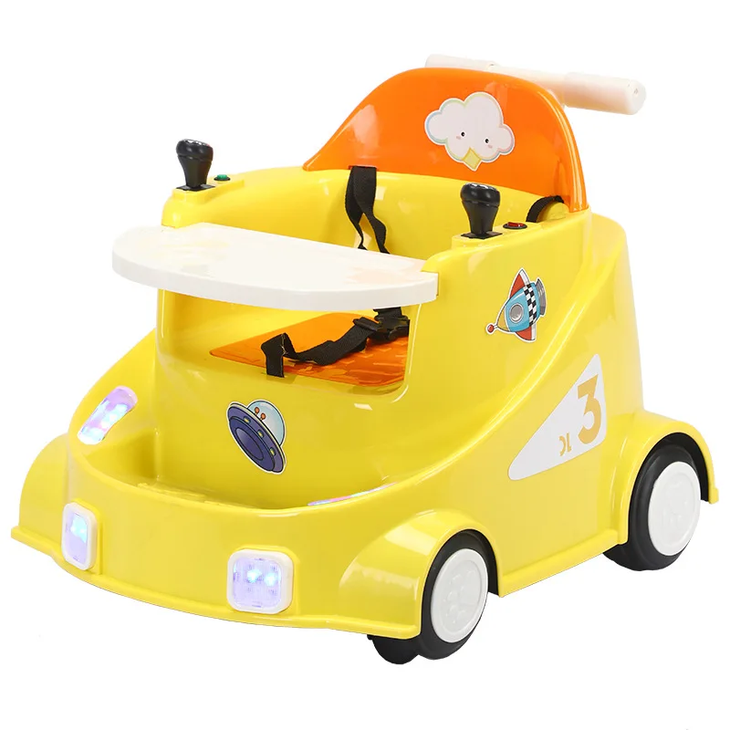 Children's Electric Four-wheel Baby Car Baby Trolley 1-3 Years Old Male and Female Children Charging Toy Car Baby Walker