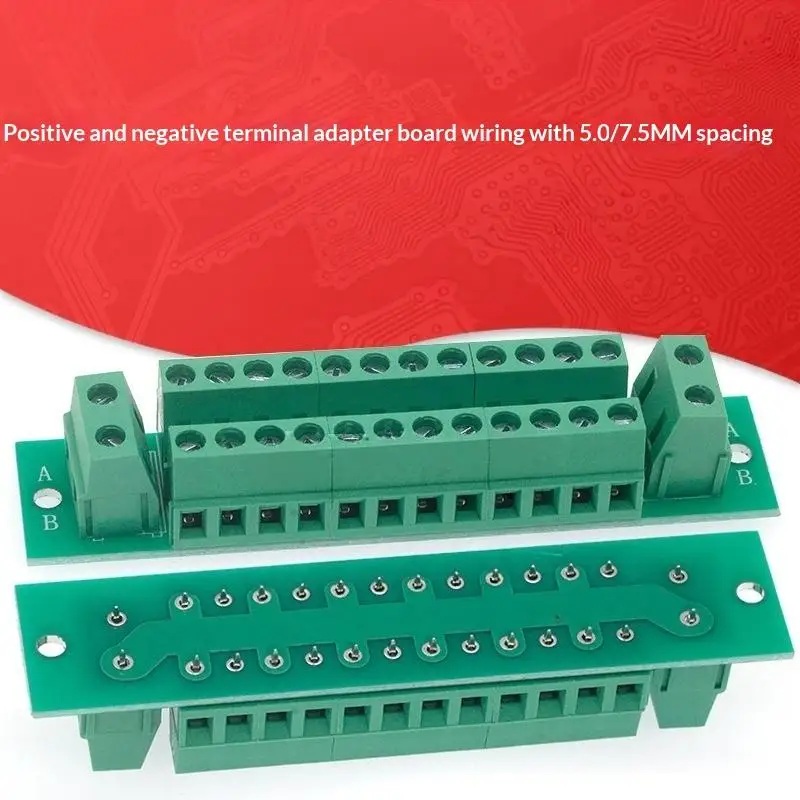 Mini Power Distribution Board 5/7.5mm Pitch Screw Terminal Connector Adapter Board For DIY Electronic Circuit Project