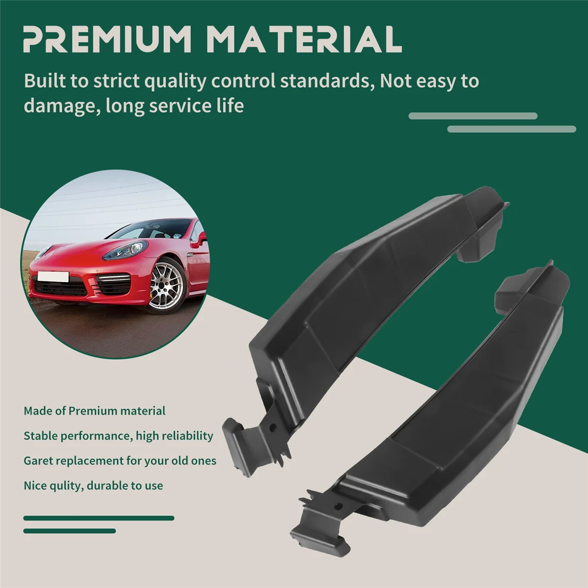 1 paio di copertura per staffa paraurti anteriore inferiore per auto LHD per Porsche Panamera 970 2010-2016 L 97050555301 R 97050555401