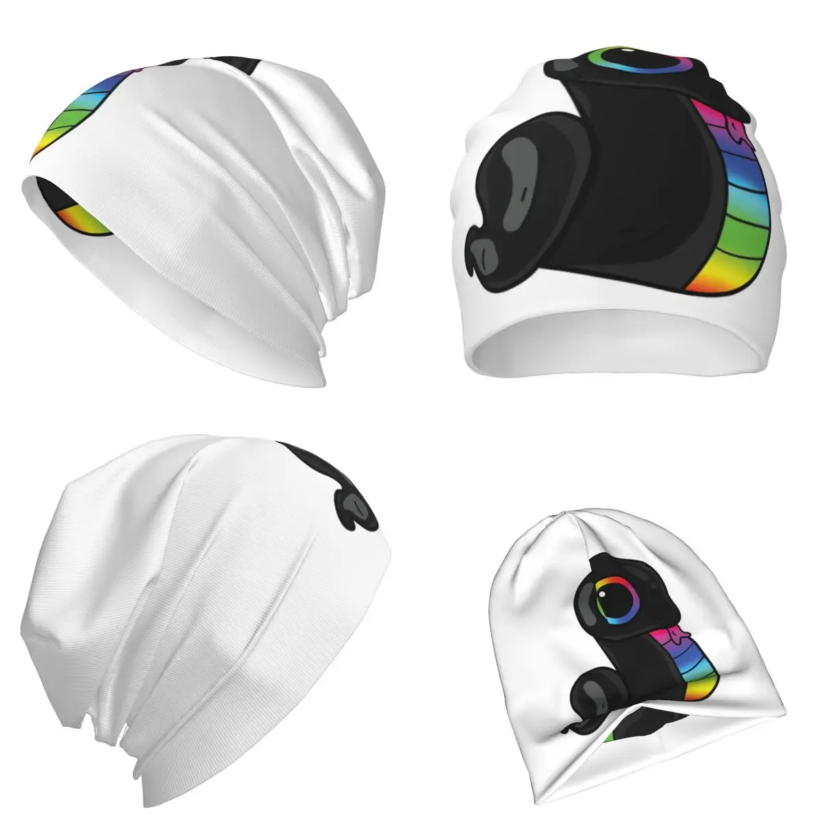 Sneki Snek Fan Design Razer RGB Sticker Warm Knitted Cap Fashion Bonnet Hat Autumn Winter Outdoor Beanies Hats for Men Women