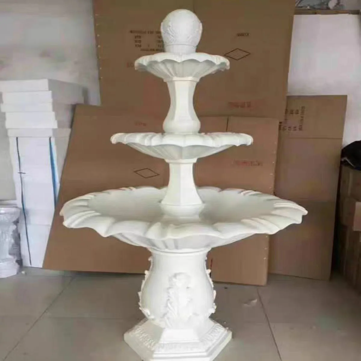 2 meters fiberglass thin fountain, fiberglass fountain, wedding fountain, European fountain wedding spring