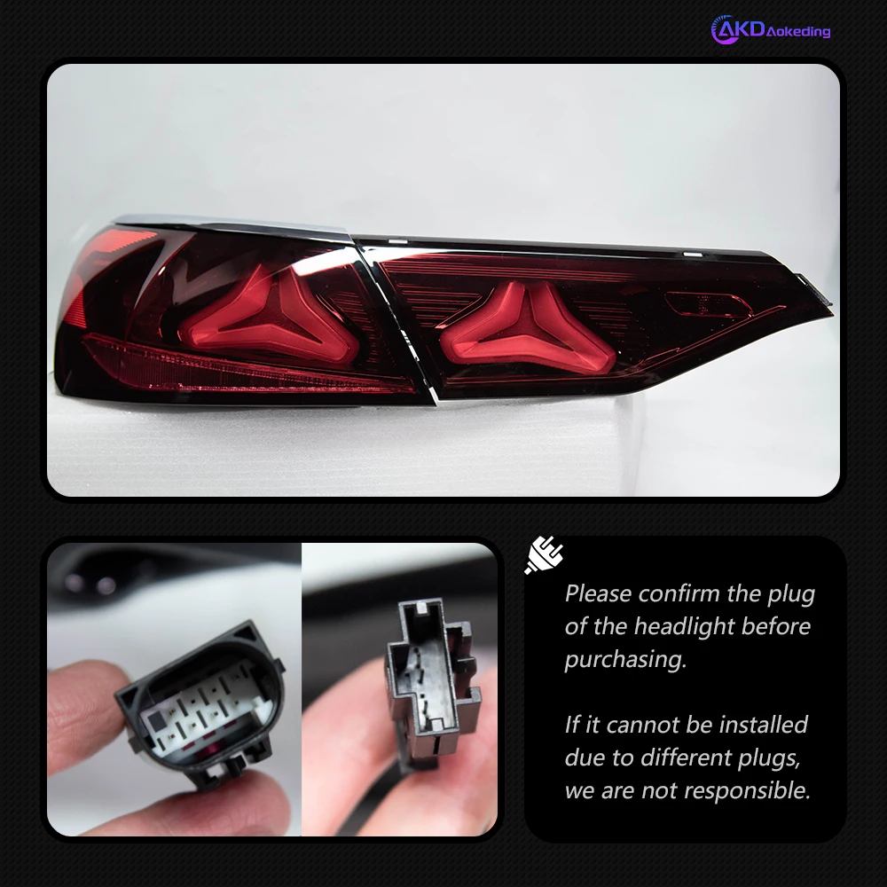 AKD Tail Lamp for Benz E Class W213 LED Tail Light 2020-2023 E260 E300 Rear Fog Brake Turn Signal Automotive Accessories