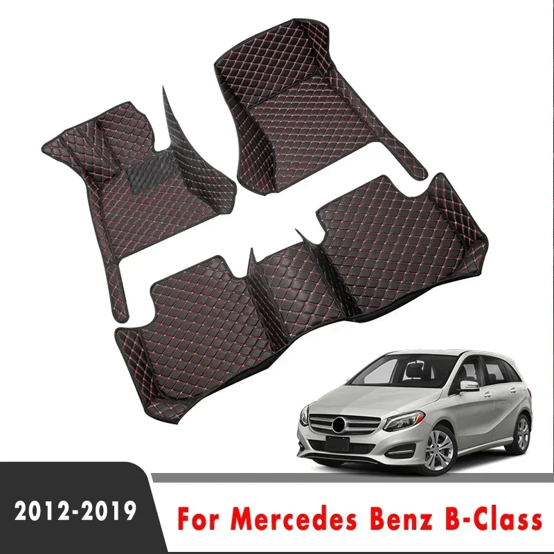 Car Floor Mats For Mercedes Benz B-Class B Class 2019 2018 2017 2016 2015 2014 2013 2012 B180 B200 B250 B250E Carpets Interior