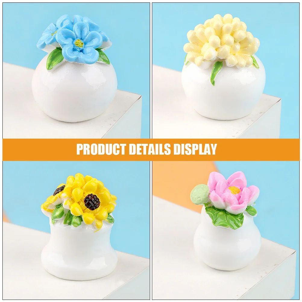 10 pezzi in miniatura decorazione di piante in vaso 10 stili misti piccoli bonsai per la casa mini casa paesaggio puntello piante artificiali adornano la casa