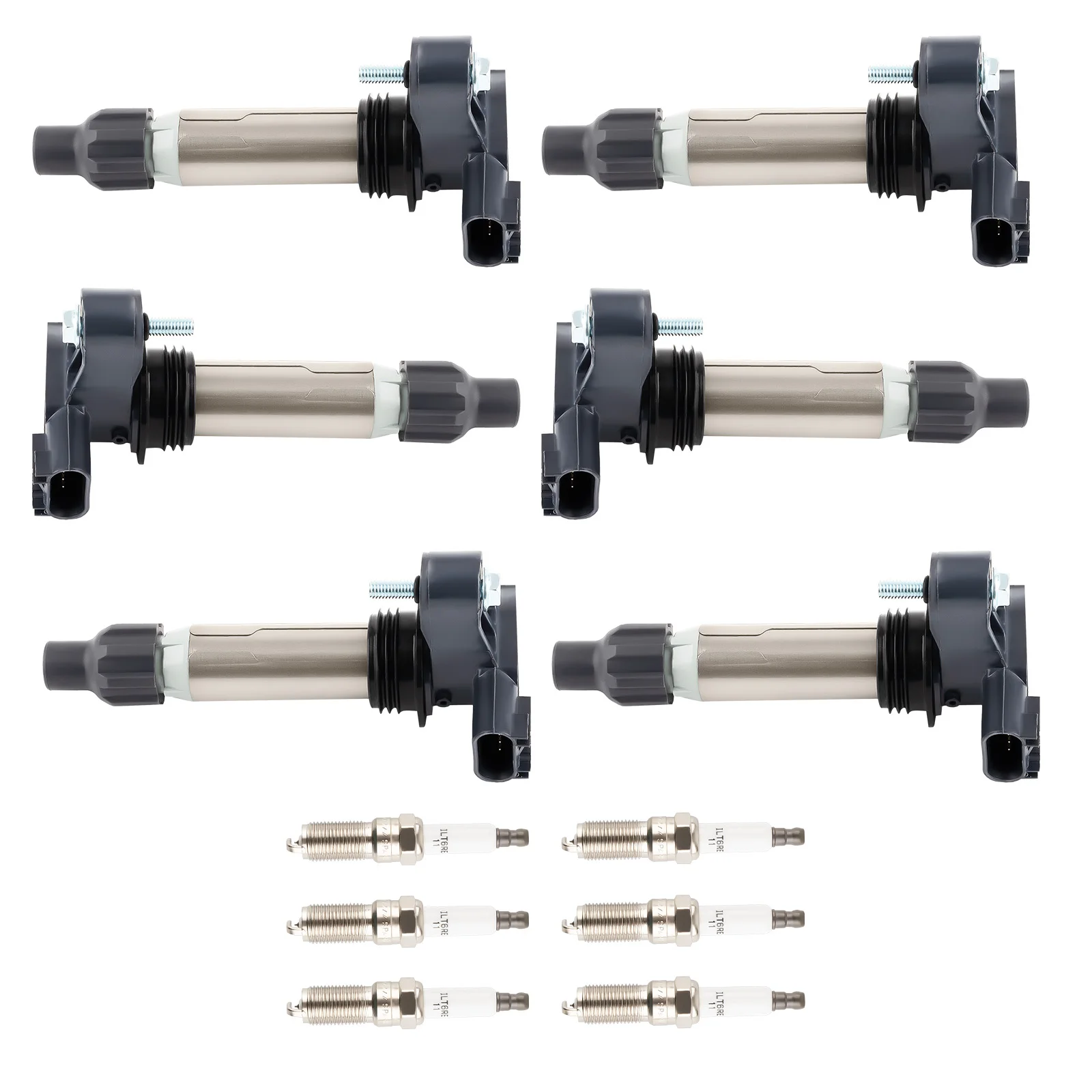 Pack de 6 bobines d'allumage et bougie d'allumage en Iridium pour Buick Cadillac Chevy GMC