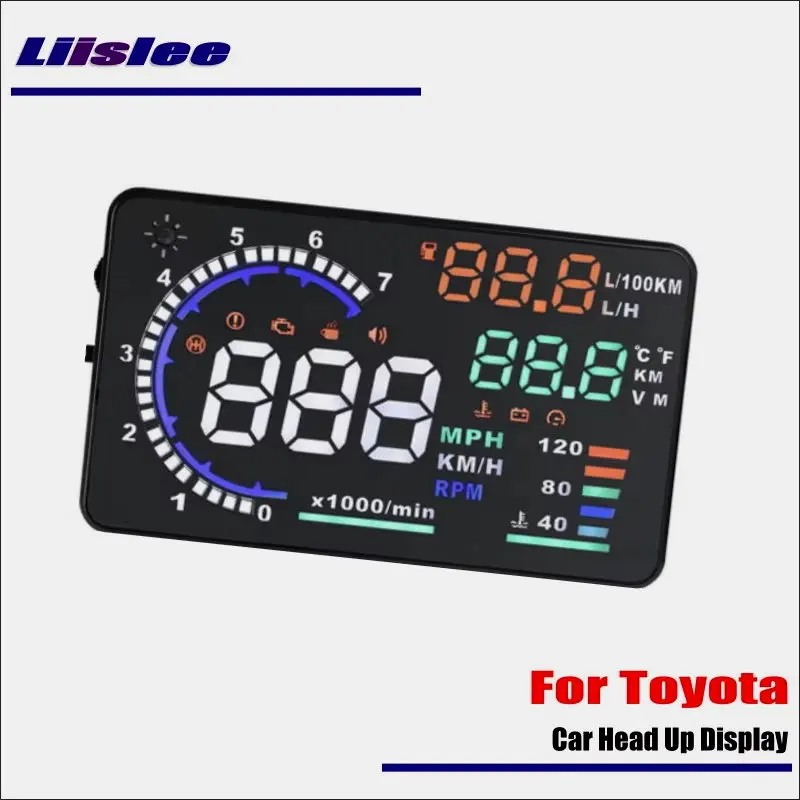 

For Toyota Land Cruiser/Highlander/RAV4 2009-2019 Car Accessories Head Up Display Driving HUD AUTO Screen Projector Windshield