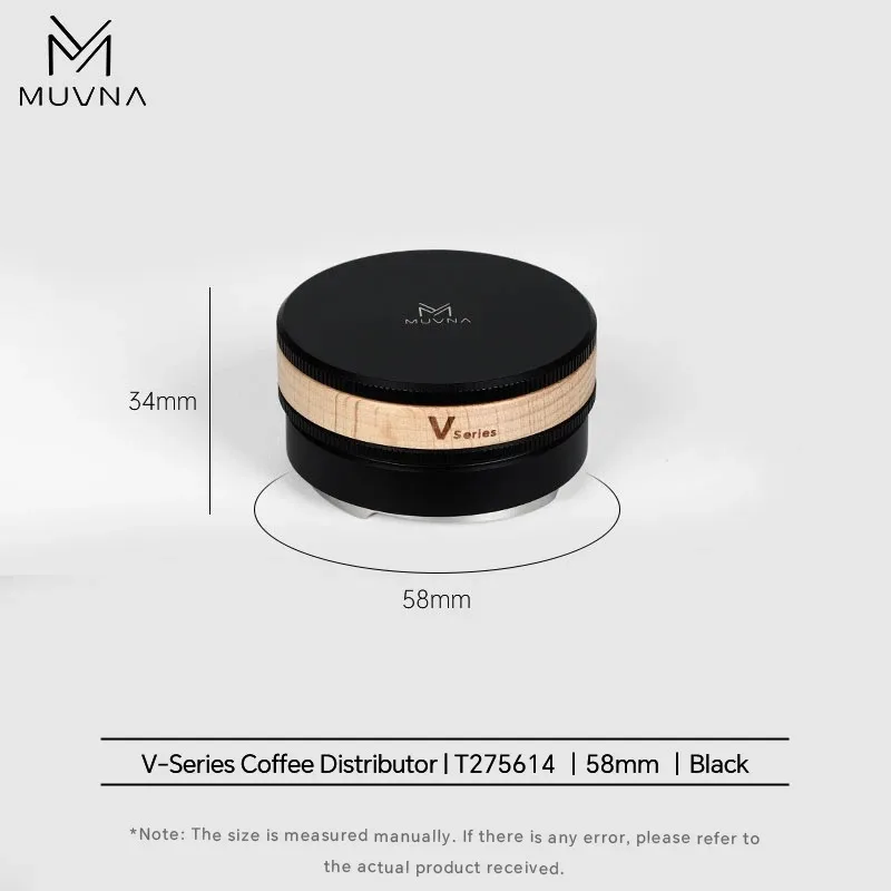 Muvna V-serie 58mm Koffiedistributeur Espresso WDT Distributie Portafilter Houder Doseerring Barista Gereedschap Cafe Accessoires