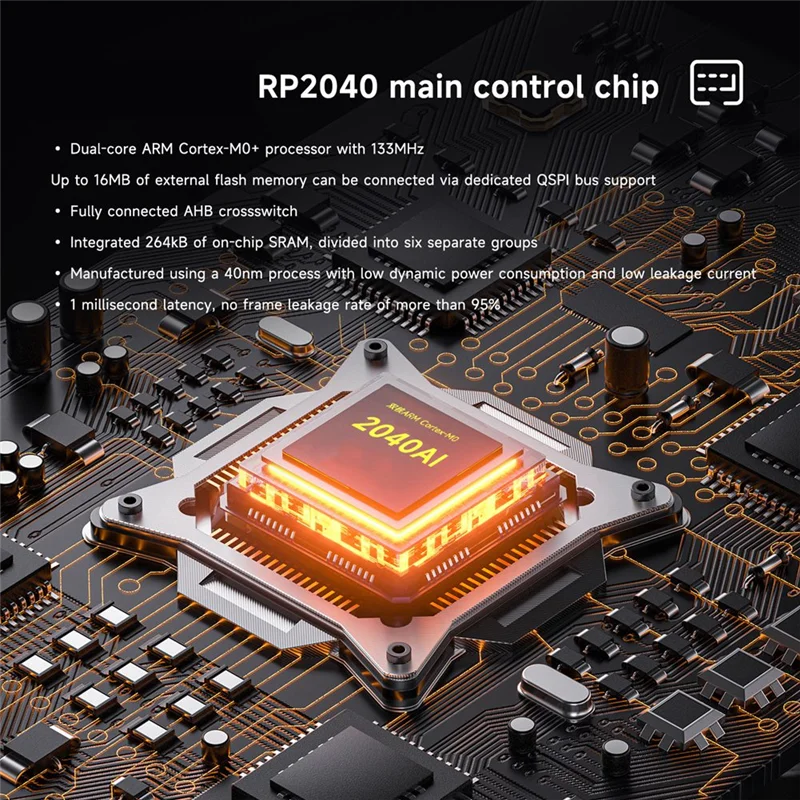 Mustfun Hitbox Controller Mini Hebelloser Arcade Stick Controller für PC/PS3/PS4/Switch und Fightstick Arcade-Spiele