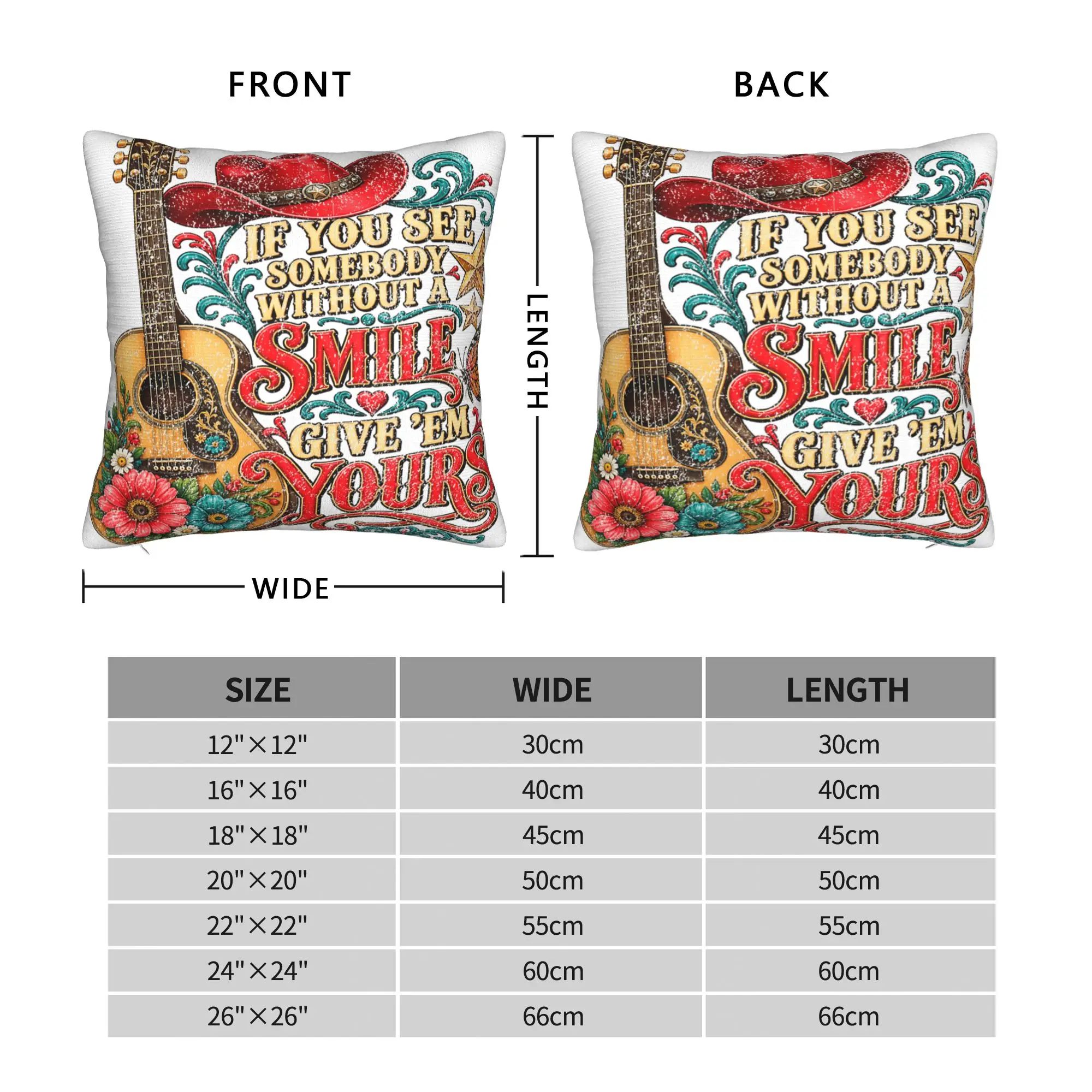 if You See Someone Without a Smile give Them one of Yours Pillow Cover  Comfy Cushion Cover Kawaii Pillow Case For Living Room
