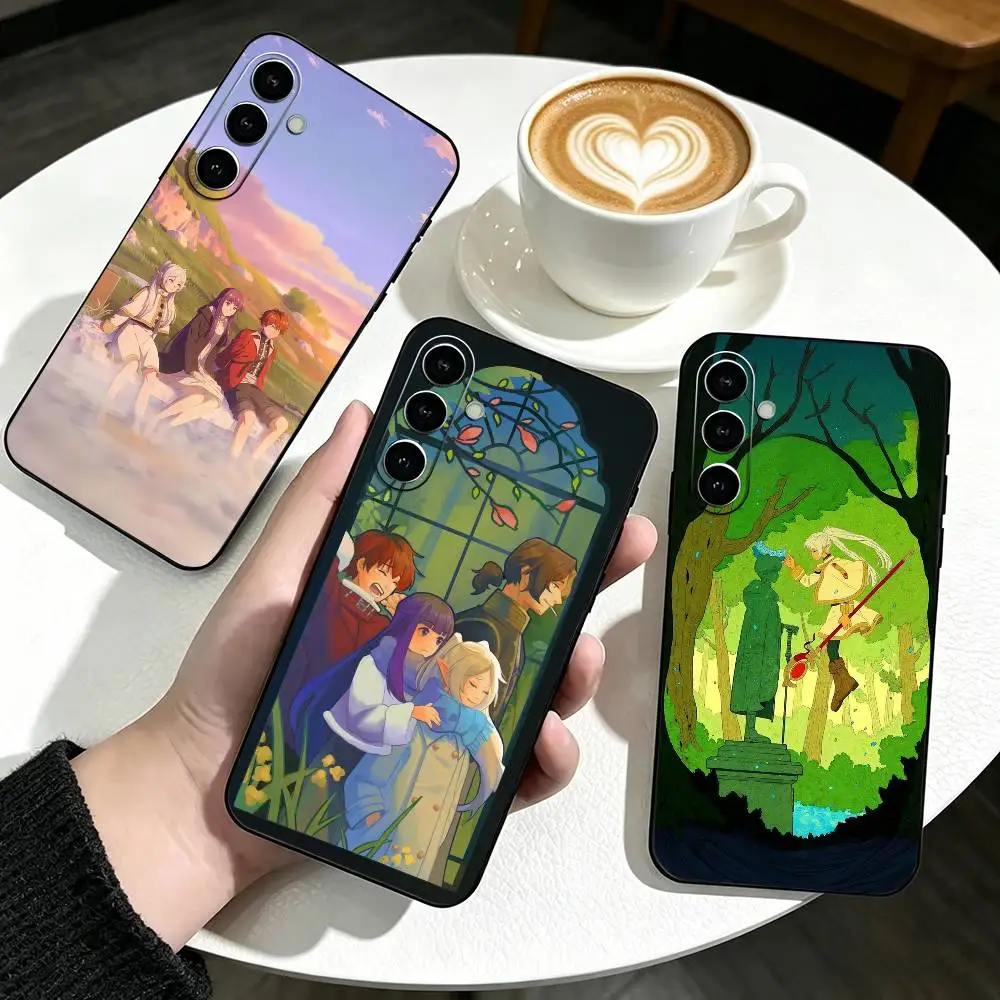 Frieren Beyond Journey's-End   Phone Case For Samsung Galaxy A73,A72,A71,A70,A53,A52,A51,Soft Silicone Black Cover