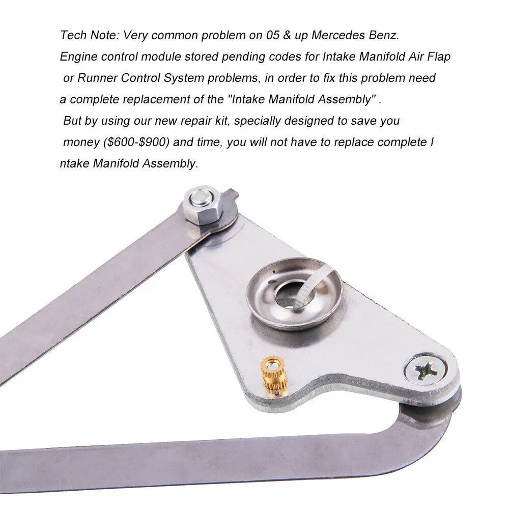 2721402401 2731400701 14433043001 Collettore di Aspirazione Air Flap Runner Leva Kit di Riparazione Per Mercedes Benz M272 V6 M273 XLB-1025