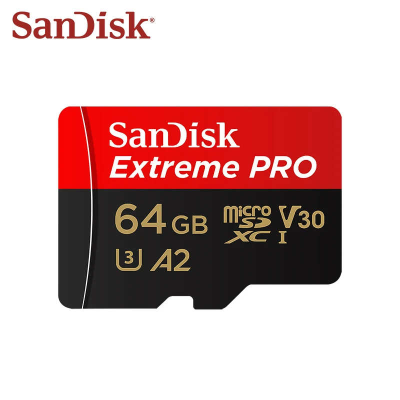 بطاقة Sandisk-Extreme Pro Micro SD ، بطاقة ذاكرة ، سرعة قصوى للقراءة ، 64 جيجابايت ، GB ، GB ، A2 ، الفئة 10 ، 47 ، U3 ، Mbps ، V30 ، 32 جيجابايت