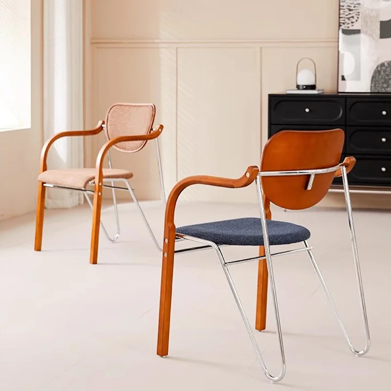 Nordic Luxury Dining Chair Modern Originality Coffee Shop Living Room Dining Chair Balcony Salon Home Furniture Sandalye FYDC image 5