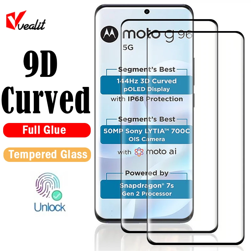 

Full Glue Screen Protector For Motorola Moto G96 G85 S50 Neo X50 Ultra thin Unlock Glass for Edge 60 50 Fusion 40 30 Ultra Film