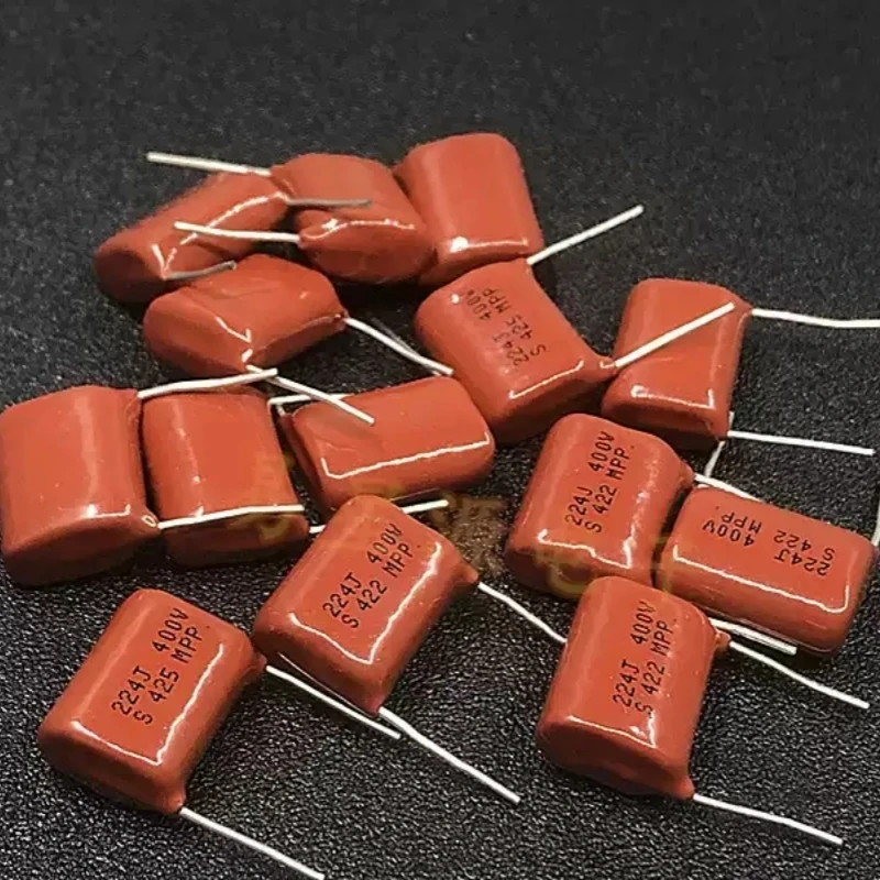 0.22UF 400V imported from South Korea 400V224 220NF CBB polyester capacitor, fever film capacitor