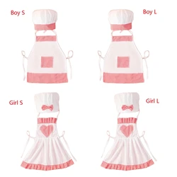 Chef Hat & Apron Costume Newborns Cosplay Chef Costume Photograph Props Clothes K1KC