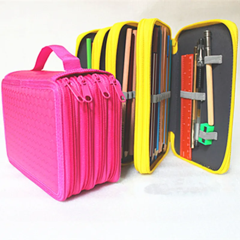 

72 Holes Pencil Case for Colored Pencils Multifunction Large Capacity Art Drawing Pen Storage Bag School Stationery for Boy Girl