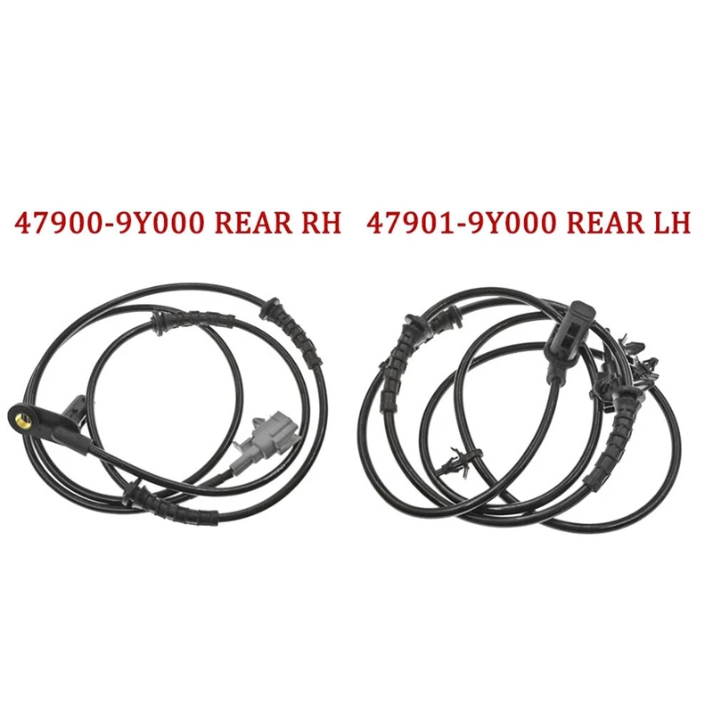 4Pcs ABS Wheel Speed Sensor 47911-9Y000,47910-9Y000,47901-9Y000,47900-9Y000 For Nissan Teana I J31 2.0 2.3 2003-2008 Accessories