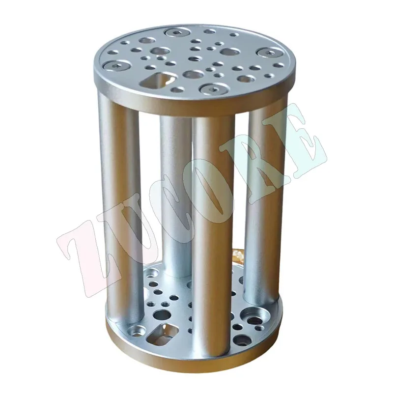 Telescopio astronómico montaje ecuatorial sección de elevación placa adaptadora sección ascendente columna de extensión TC40