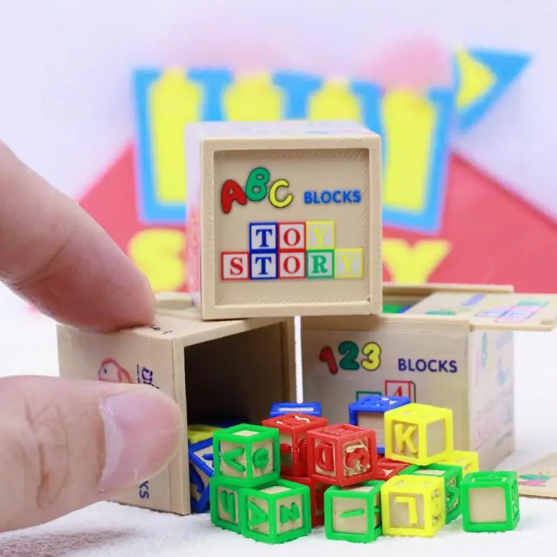 

1 Set Doll House Accessories 1/6 Scale Miniature Dollhouse Simulation Mini Building Block Assembly Model Toys