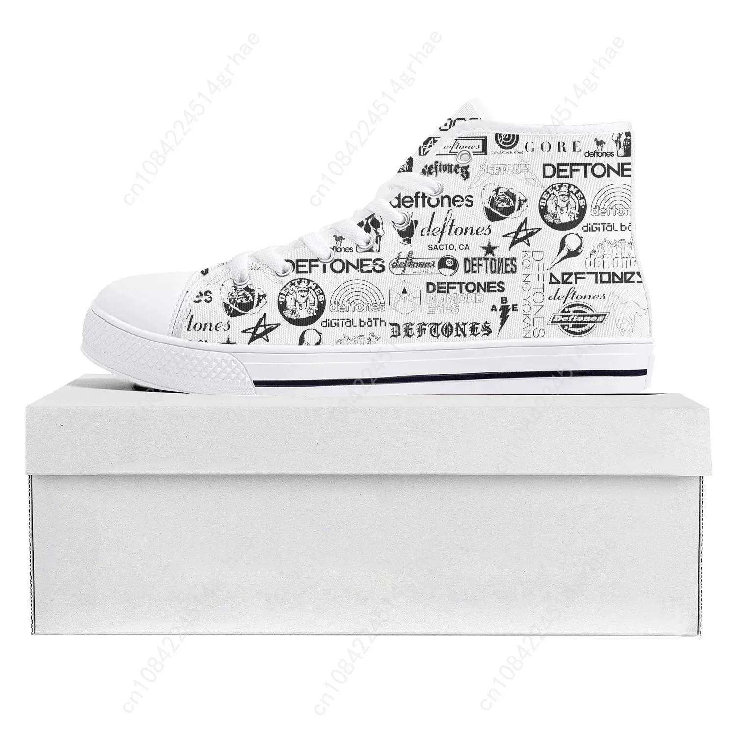 D-Deftones M-Metal R-Rock B-Band High Top Good Quality Sneakers Men Women Teenager owl Custom Canvas Sneaker Casual Couple Shoes