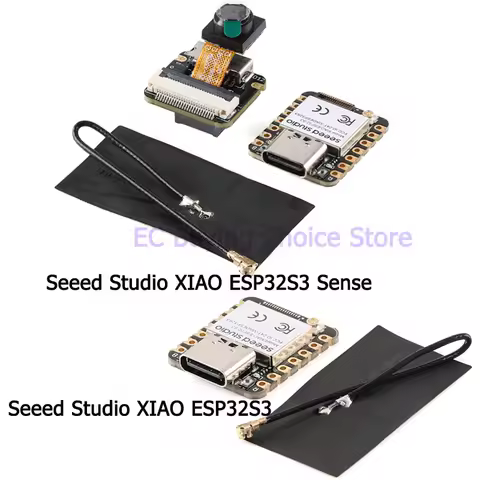 2pcs/1pc Seeeduino XIAO ESP32S3 Sense Seeed Studio ESP32-S3 2.4G WiFi Wireless BLE Mesh 5.0 8MB Flash OV2640 Development Board