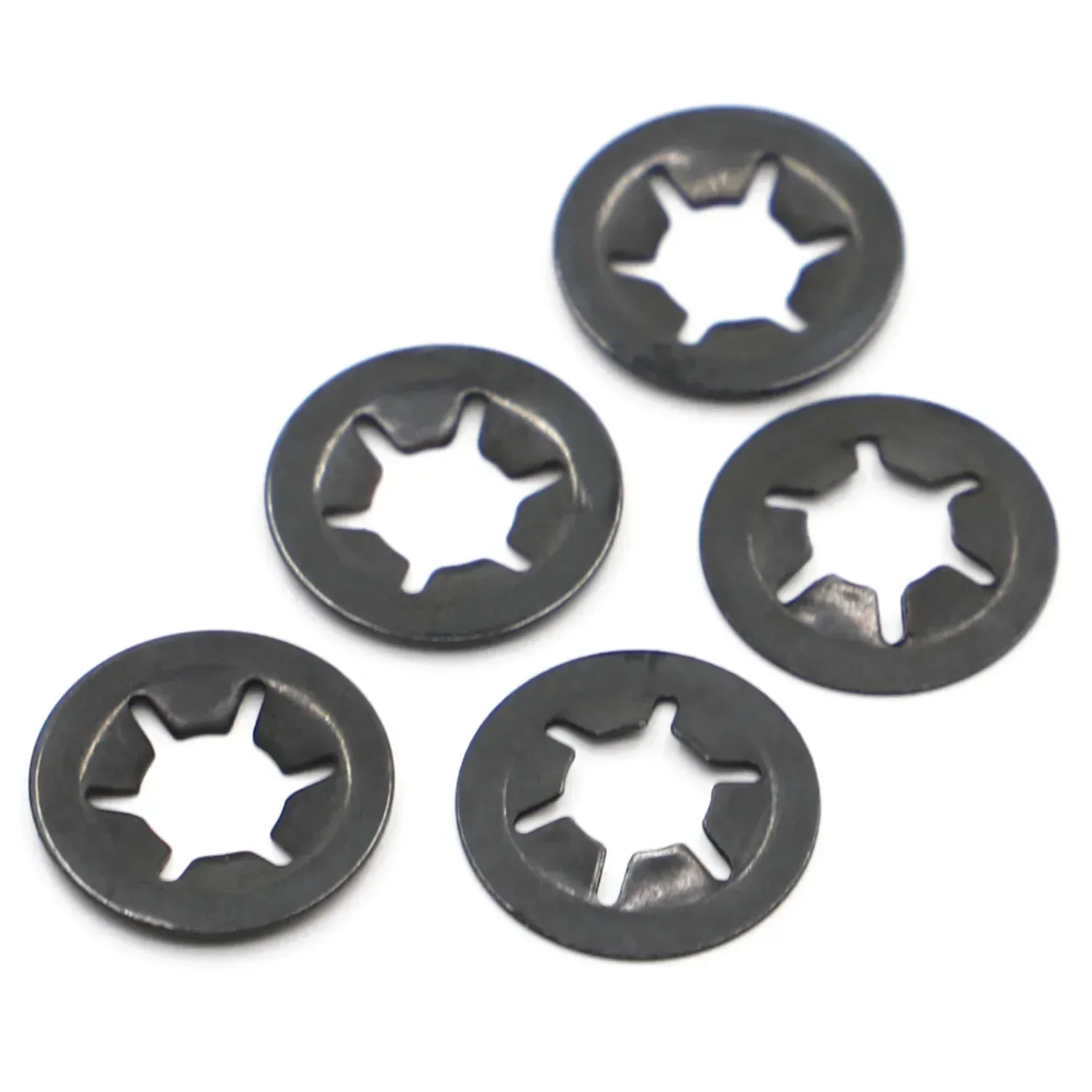 Black Star Lock Pflaumenlager-Sicherungsringe, Blumenscheibe, M2, M2,5, M3, M4, M5, M6, M8, M10, M12 – Detail 2