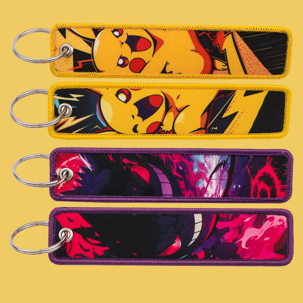 

Cartoon Monster Keychain for Motorcycle Cute Key Chain for Men Gifts and Cars Anime Game Embroidery Key Tags Fashion Jewelry