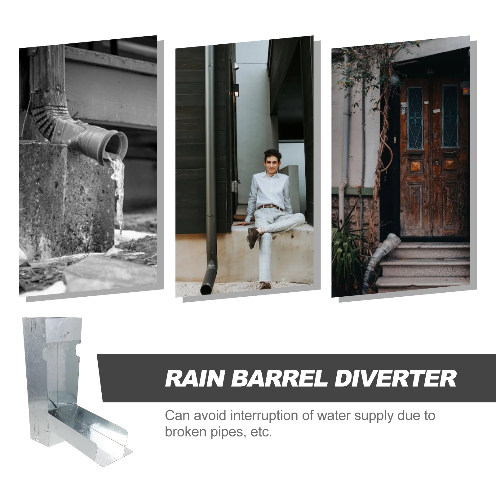 

1 комплект, перекачиватель дождевой воды, складной переиздатель воды для водосточной трубы, садовые принадлежности, экологически чистый инструмент для повторного использования воды