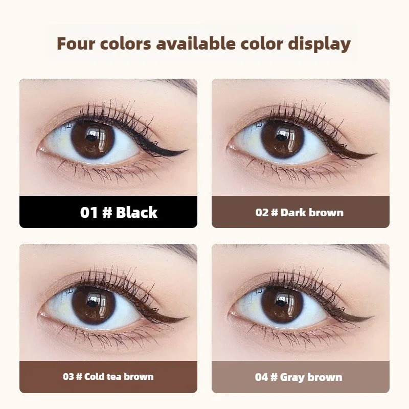 Liquid Eyeliner 0.01mm Super Slim Waterproof Quick Dry Long Lasting Color No Smudging Eyeliner Pencil Eye Shadow