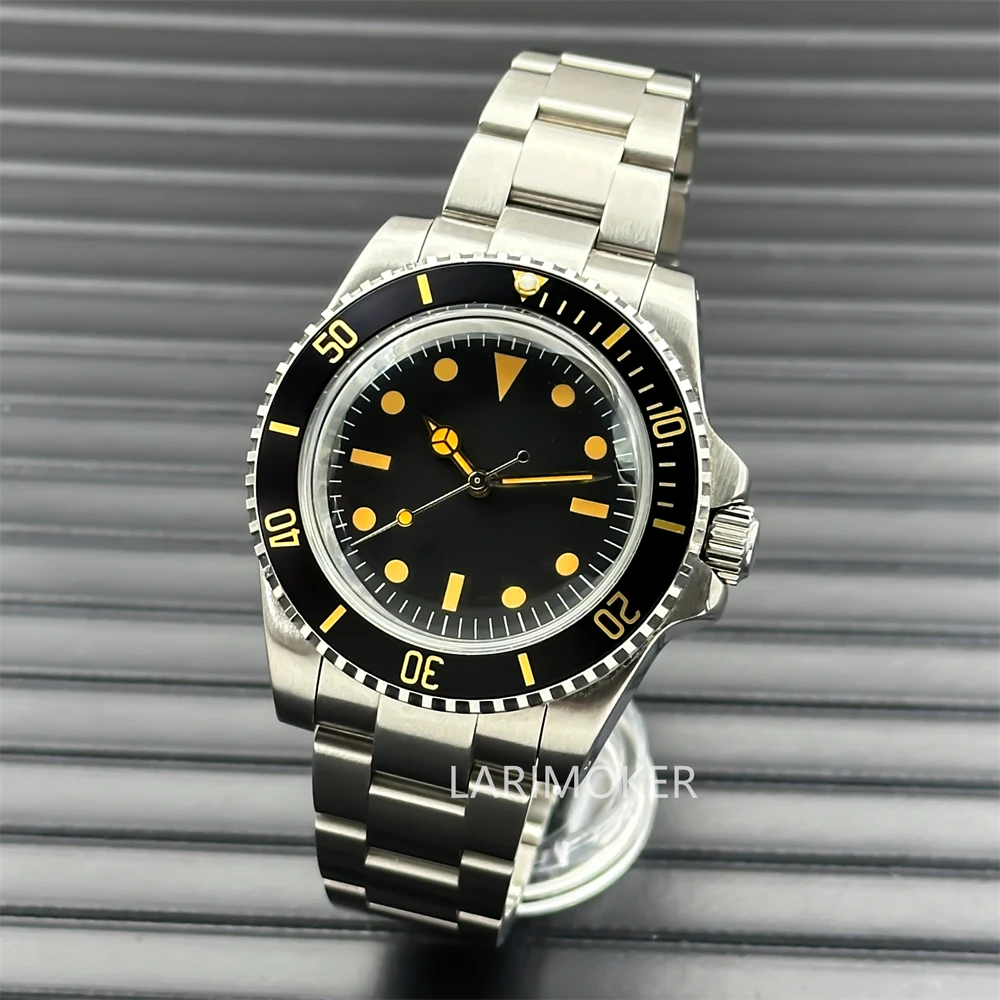 40mm Men's Diving watch New gear retro case California retro dial arch glass NH35/PT5000 automatic movement