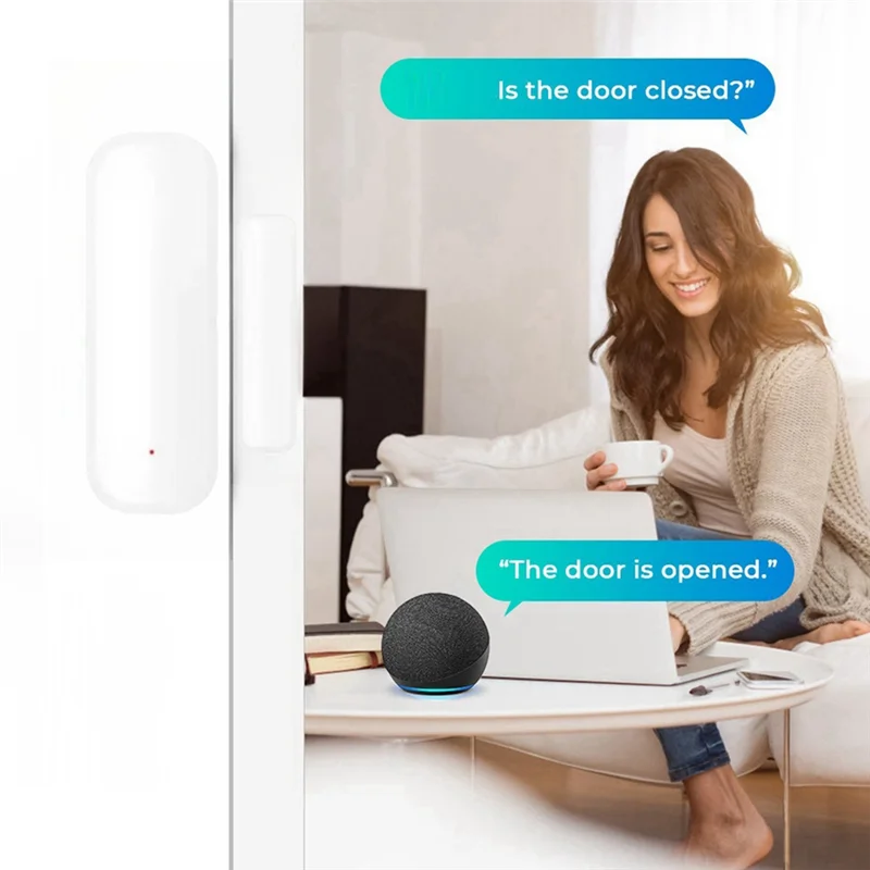 

FEDI-Tuya Smart Wi-Fi дверной датчик беспроводные детекторы открытия и закрытия дверей, совместимые Withalexa и Google Home