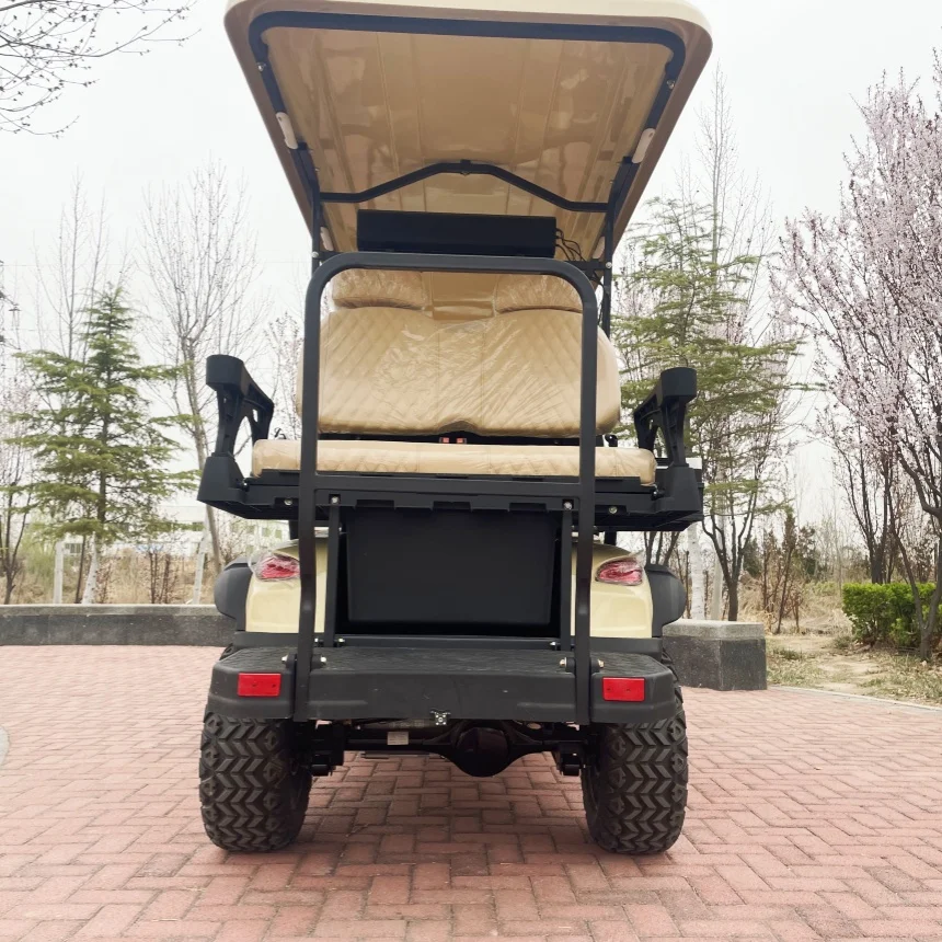 

CE Approved 60/72V Lithium Battery Golf Cart 2 4 Seater Golf Hunting Cart Customized With Folding Windshield Bluetooth Speakers