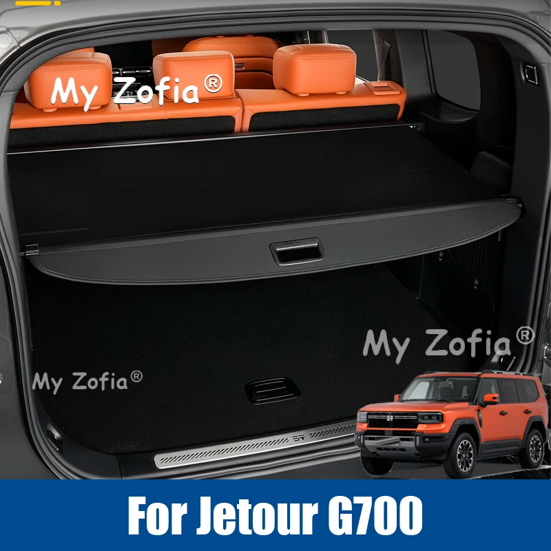 

For Jetour G700 2025 2026 Car Cargo Cover Trunk Retractable Parcel Rack Waterproof Shield Privacy Cargo Cover Accessories