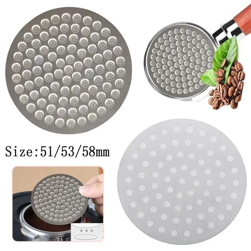 

51mm/53mm/58mm Puck Screen for Espresso 304 Stainles Steel Reusable Mesh Coffee Filter 0.8mm Fits Barista Tool