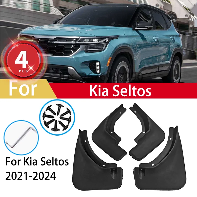 For Kia Seltos SP2 SP2i SP2c 2021 2022 2023 2024 Mud Flaps Splash Guards MudFlaps Front Rear Fender Mudguards Car Accessories