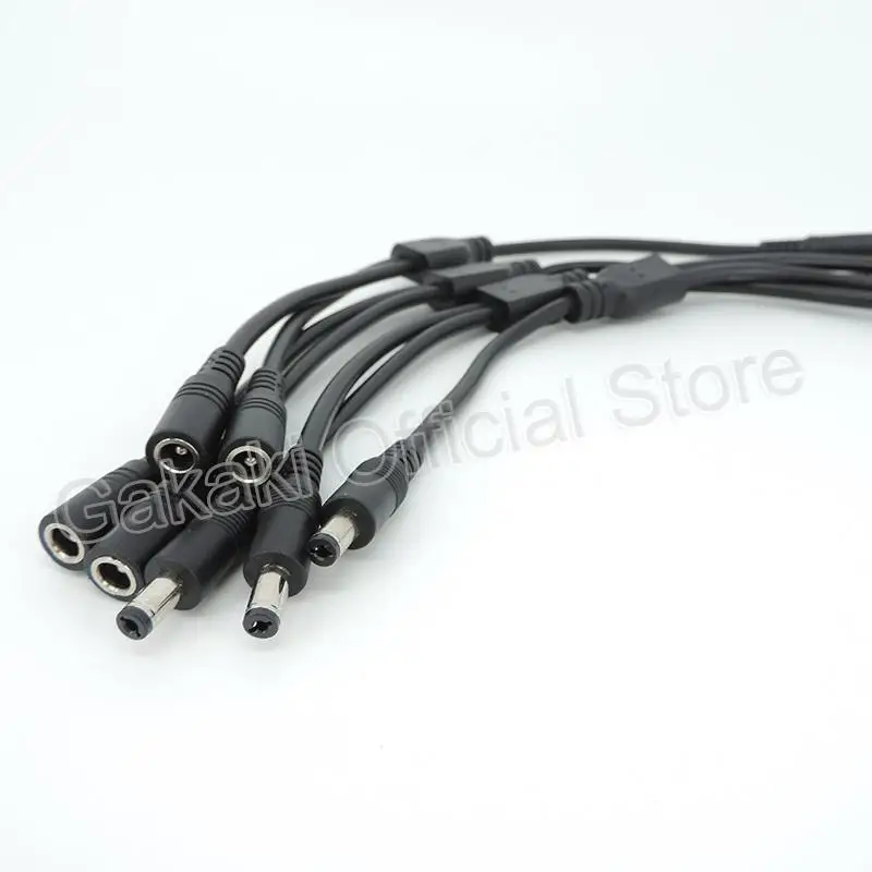 30cm DC Power Splitter Cable male female to 2 male 2 female Plug adapter 5.5mmx2.1mm connector Extension Cord